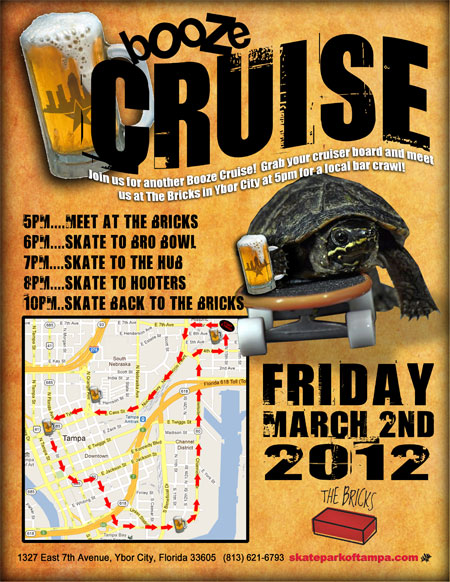 There's another Booze Cruise on Friday, March 2
